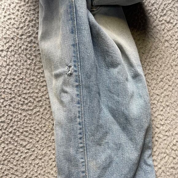 Old Navy Jeans Teens Size 14 Blue Distressed Light Wash Built in Flex - Picture 14 of 14
